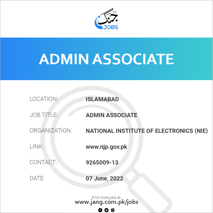 Admin Associate