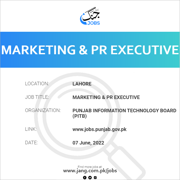 marketing-pr-executive-job-punjab-information-technology-board