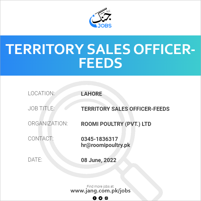 Territory Sales Officer-Feeds