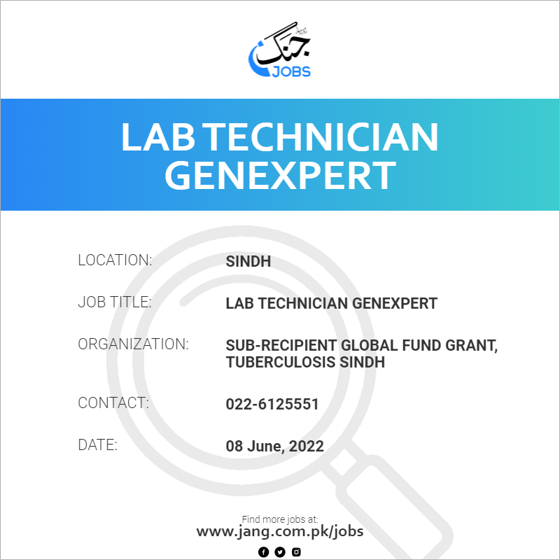 Lab Technician GENEXPERT
