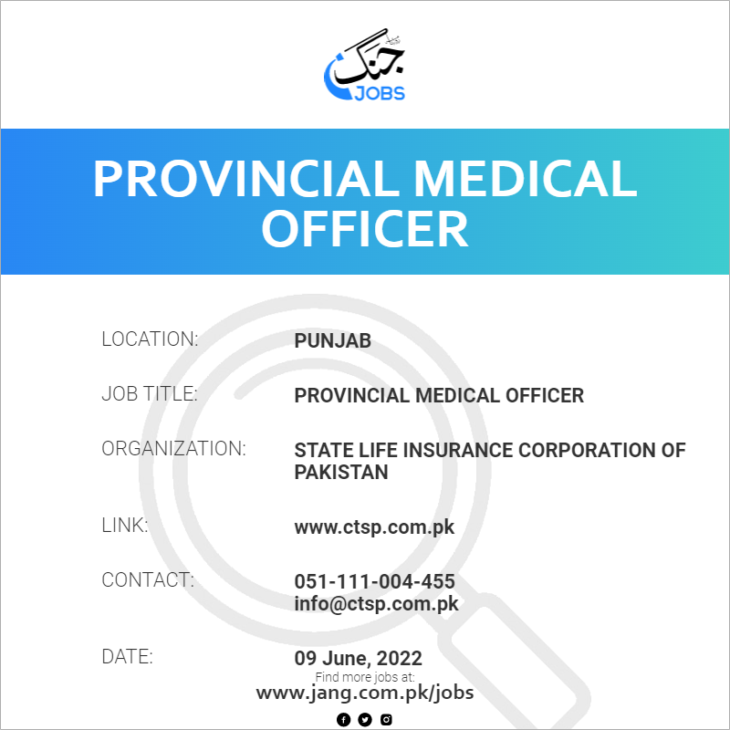 Provincial Medical Officer