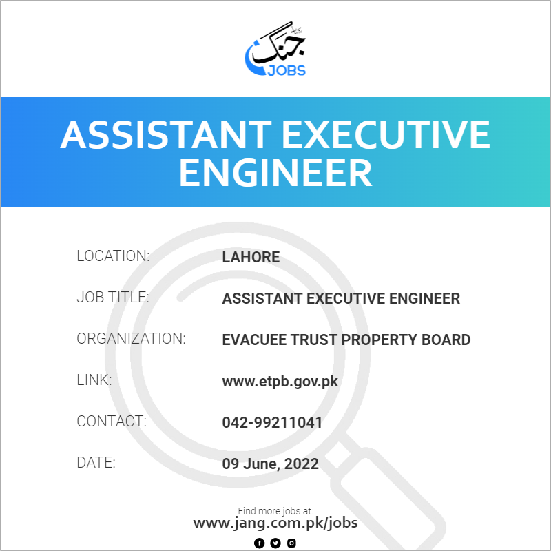 Assistant Executive Engineer