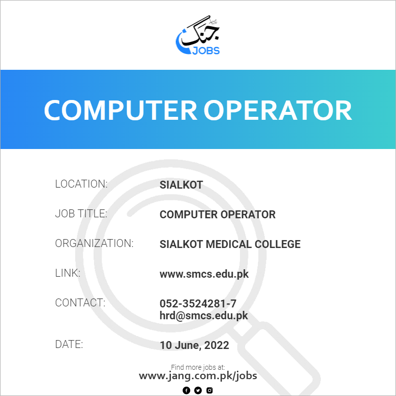Computer Operator