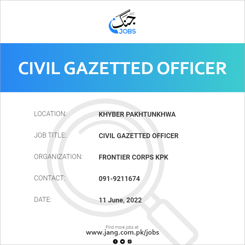 Civil Gazetted Officer