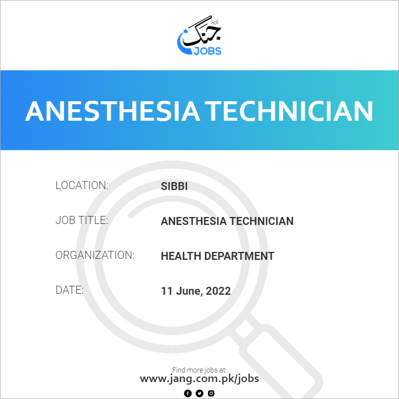 Anesthesia Technician