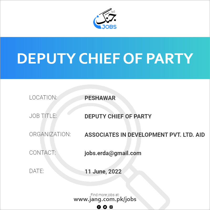 Deputy Chief Of Party