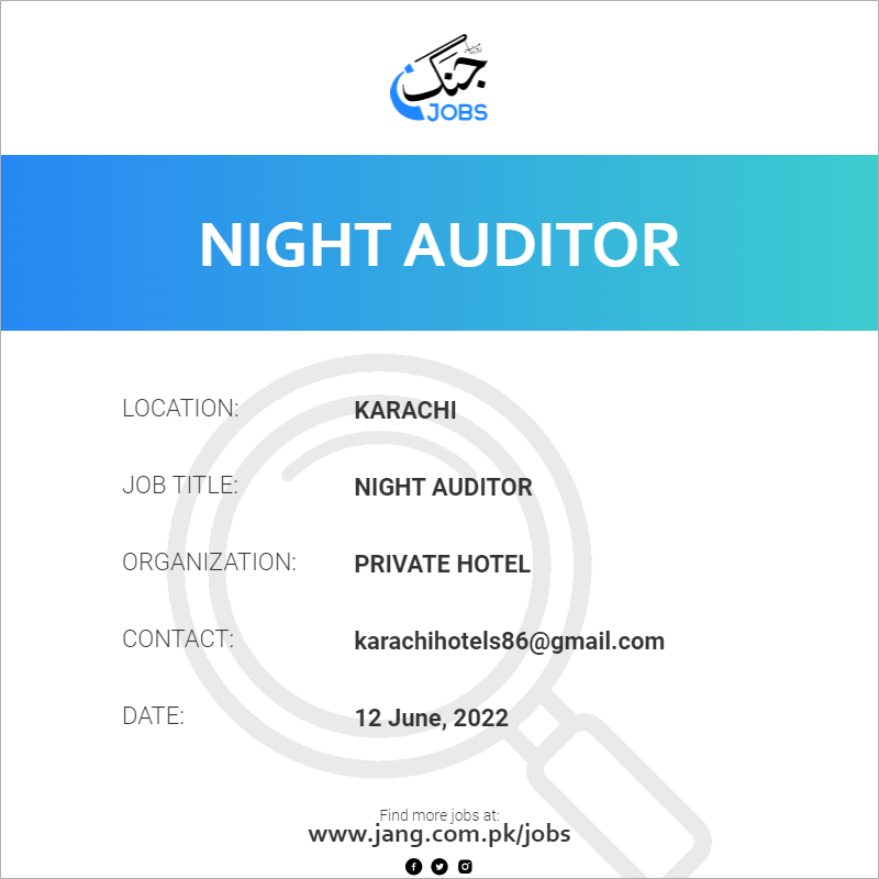 Night Auditor
