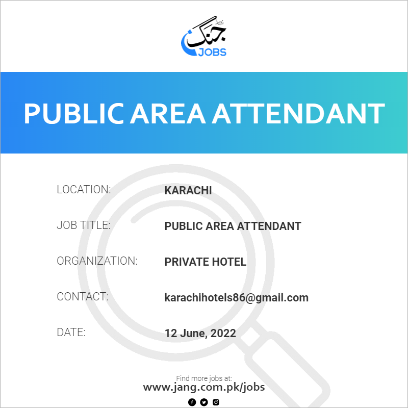 Public Area Attendant