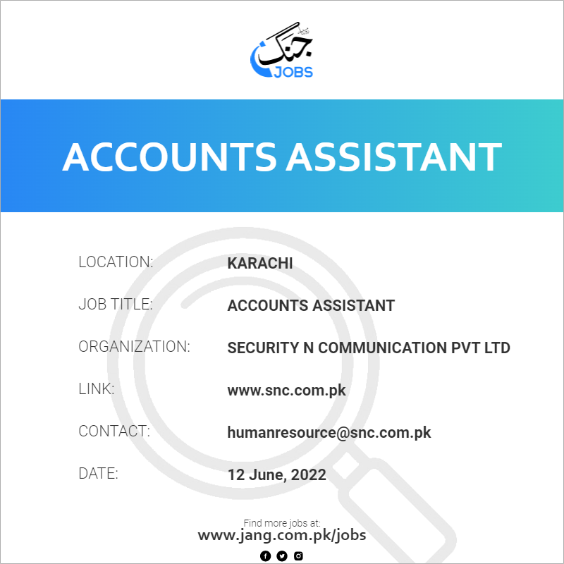 accounts-assistant-job-security-n-communication-pvt-ltd-jobs-in