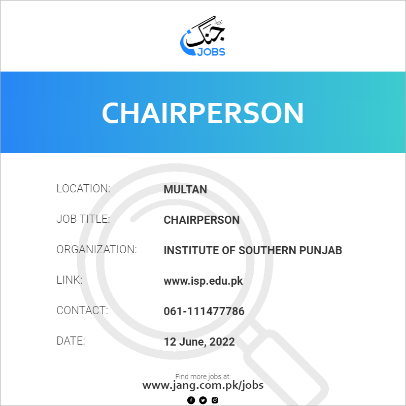 Chairperson