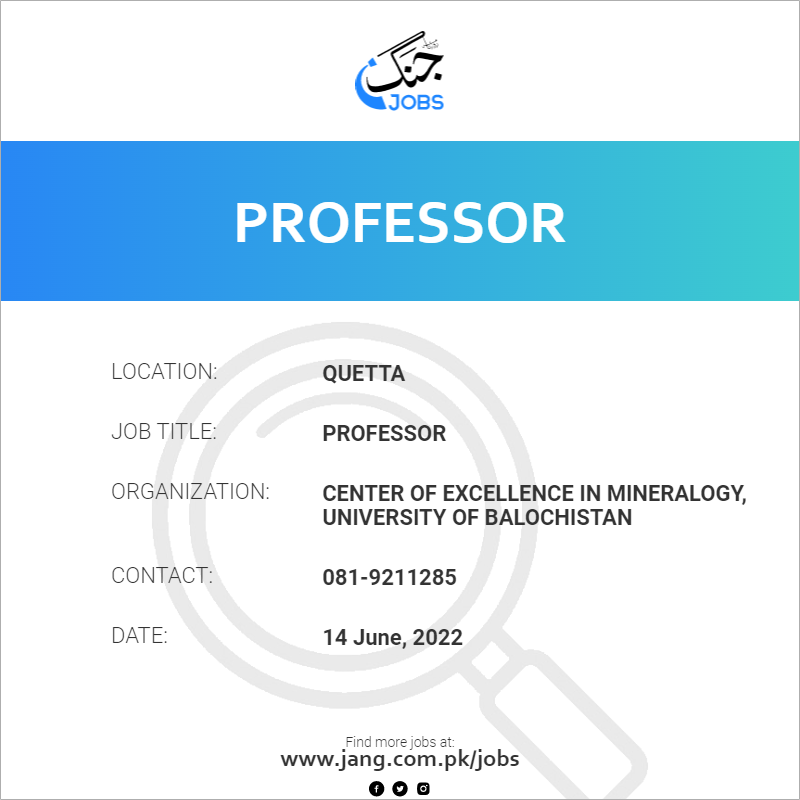 professor-job-center-of-excellence-in-mineralogy-university-of