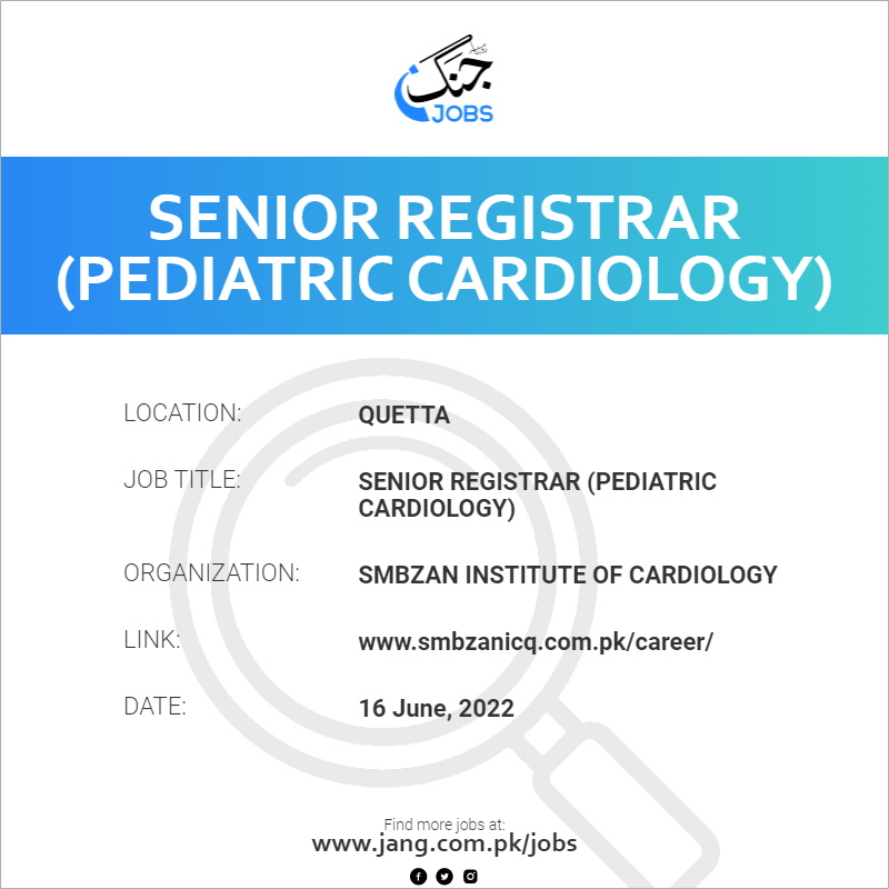 senior-registrar-pediatric-cardiology-job-smbzan-institute-of