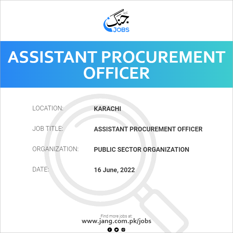 assistant-procurement-officer-job-public-sector-organization-jobs