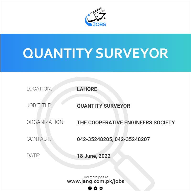 Quantity Surveyor