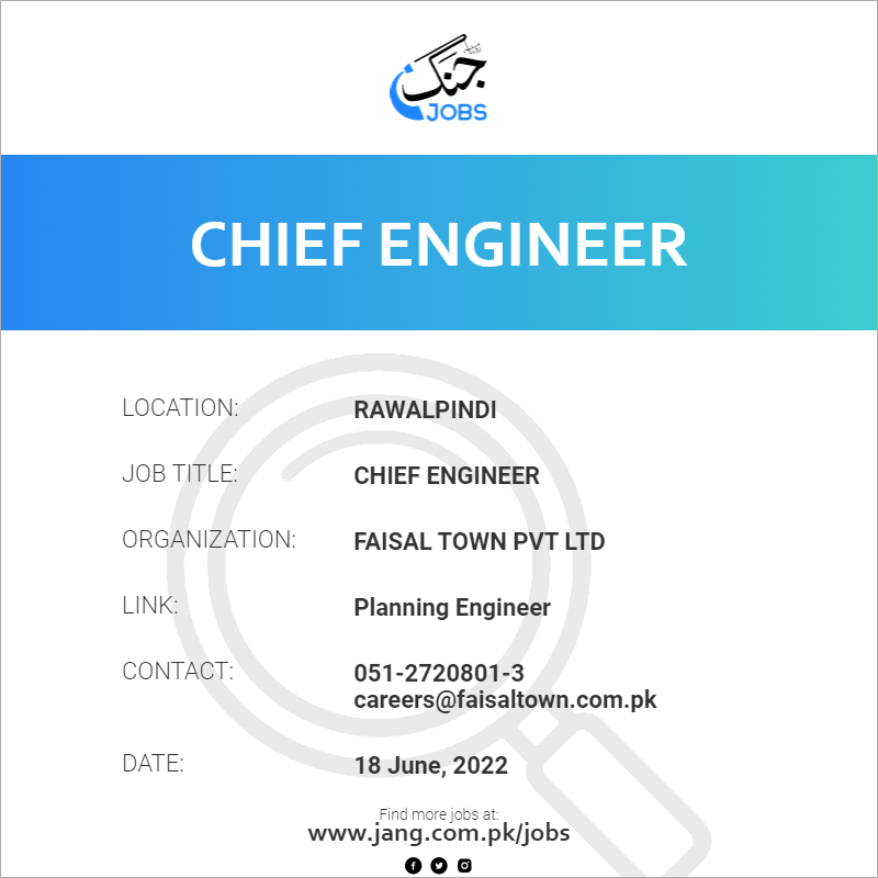 Chief Engineer