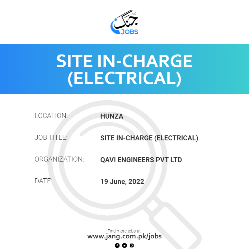 Site In-Charge (Electrical)