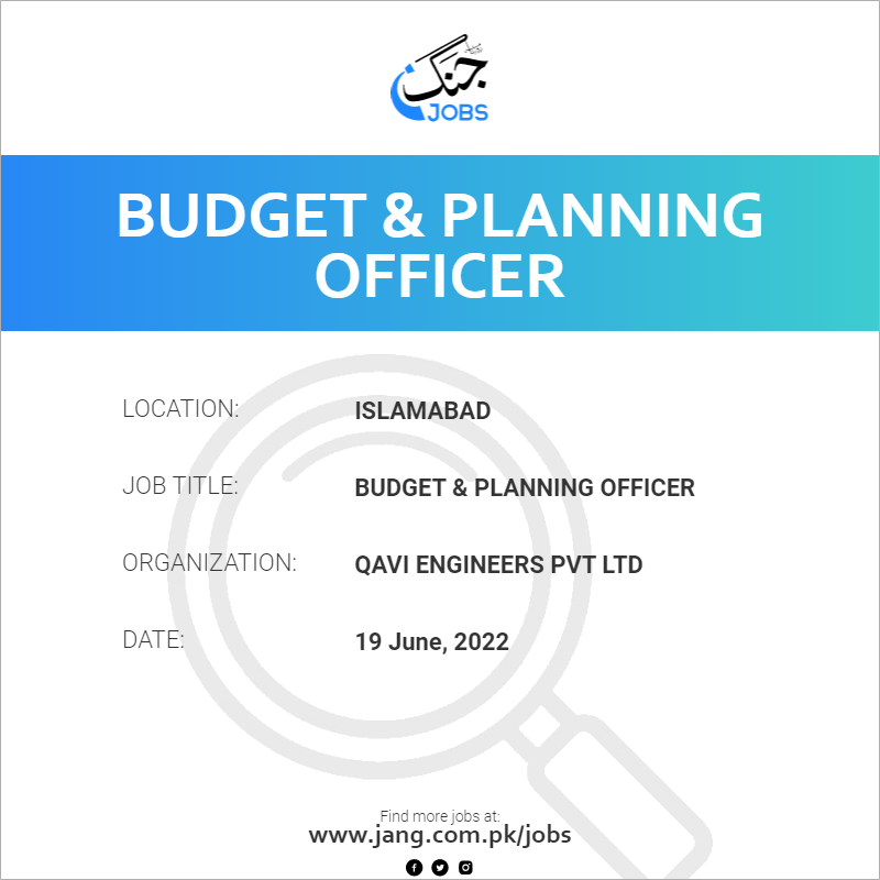 Budget & Planning Officer