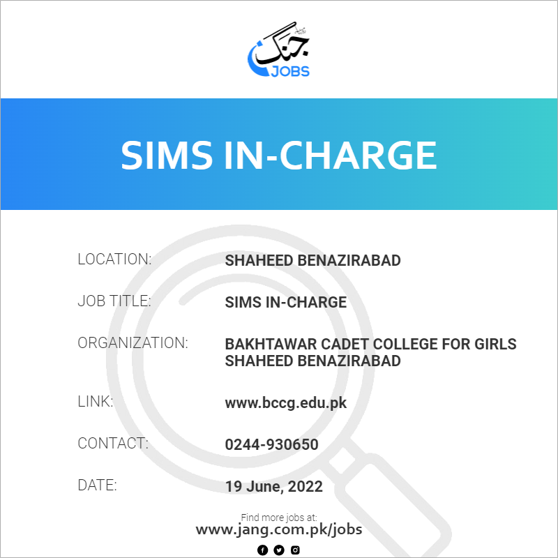 SIMS IN-Charge