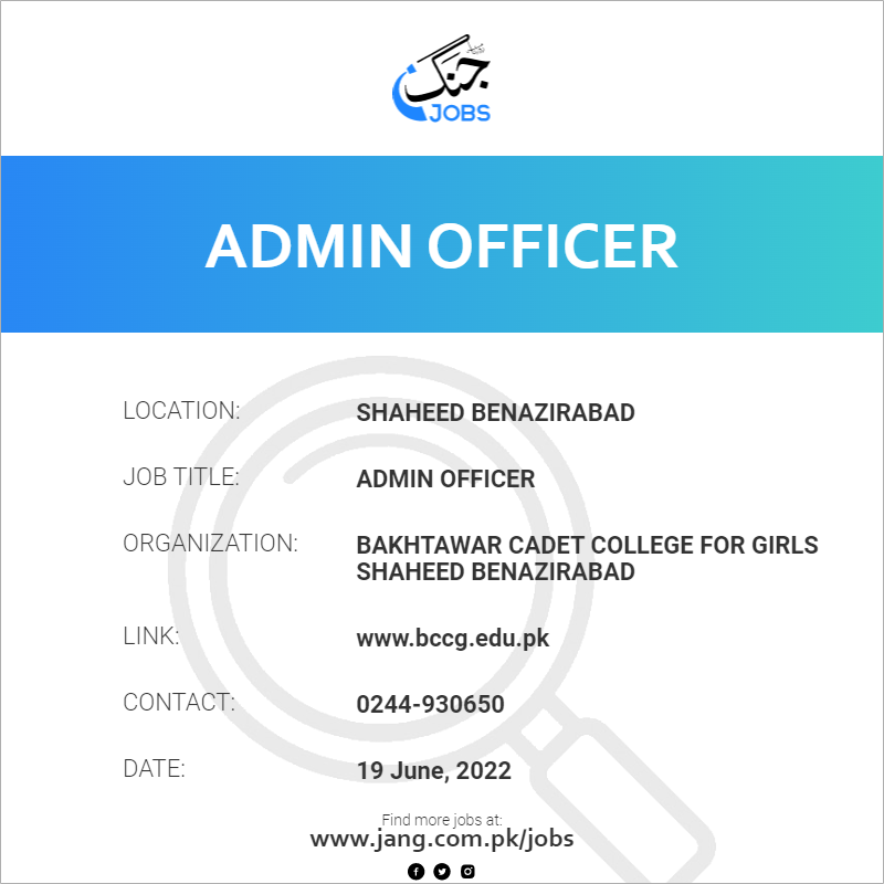 Admin Officer
