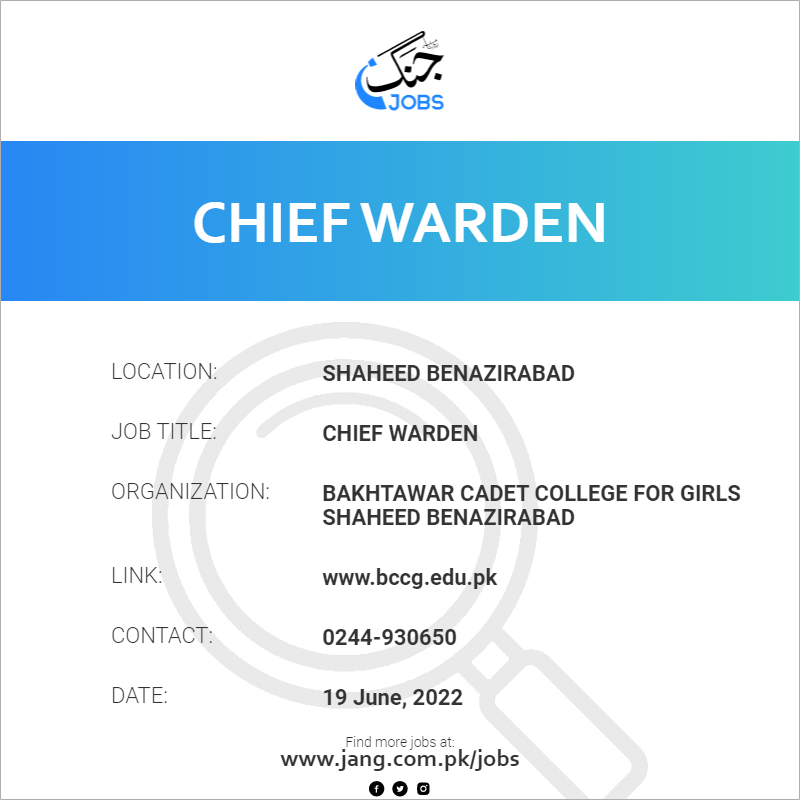 Chief Warden