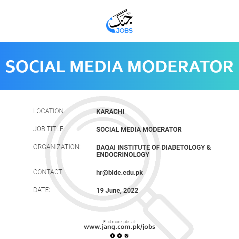 Social Media Moderator