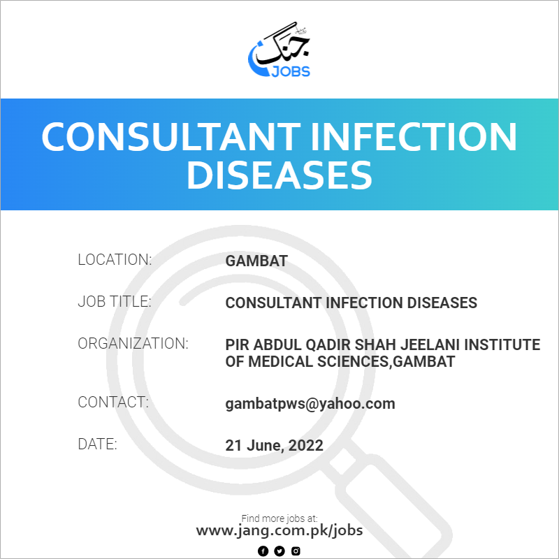 Consultant Infection Diseases