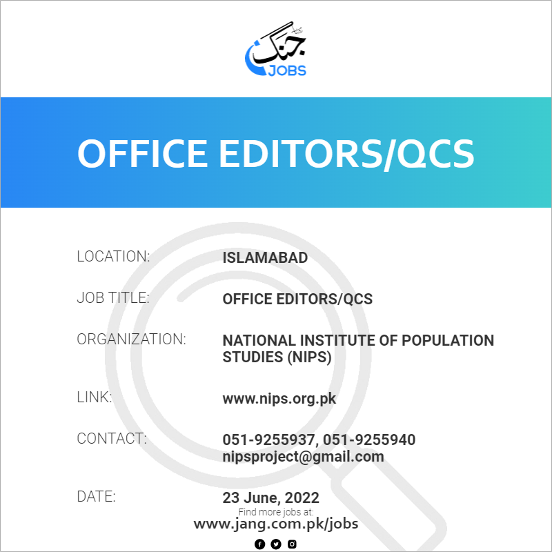 Office Editors/QCs