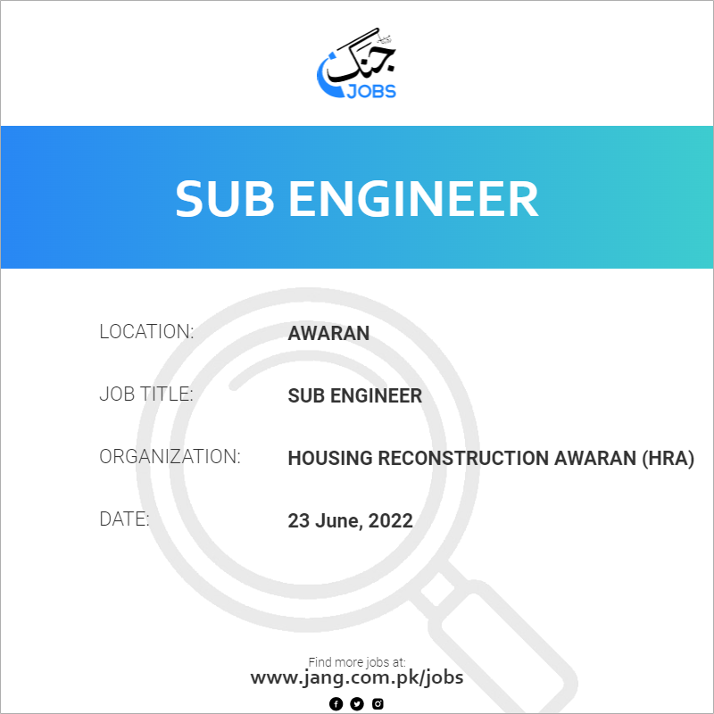 Sub Engineer