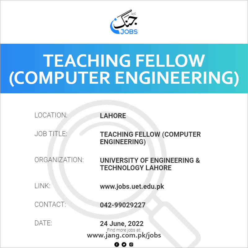 Teaching Fellow (Computer Engineering)