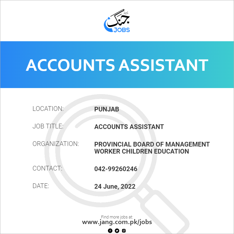 Accounts Assistant