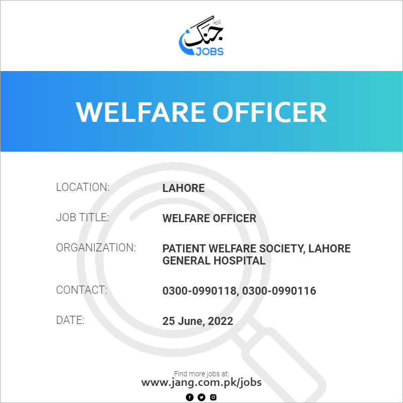 Welfare Officer