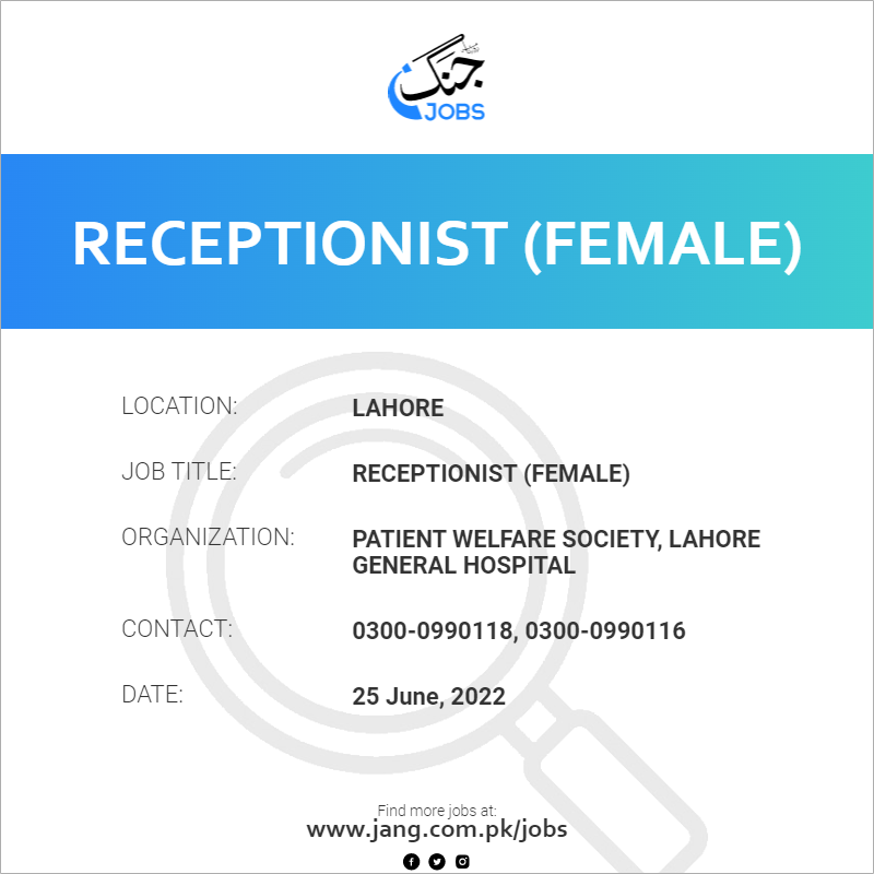 Receptionist (Female)