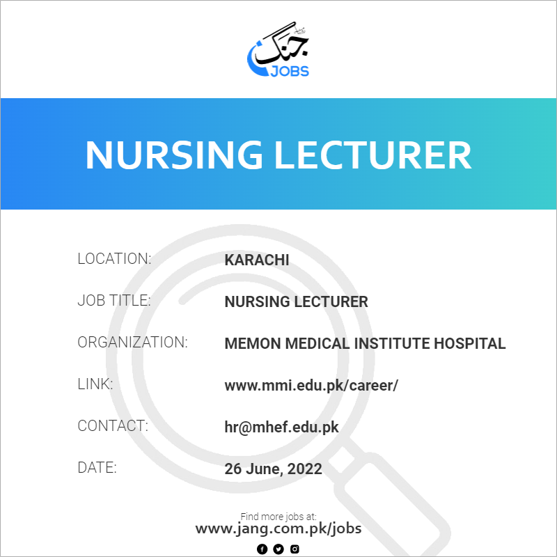 Nursing Lecturer