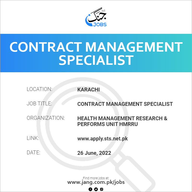 Contract Management Specialist