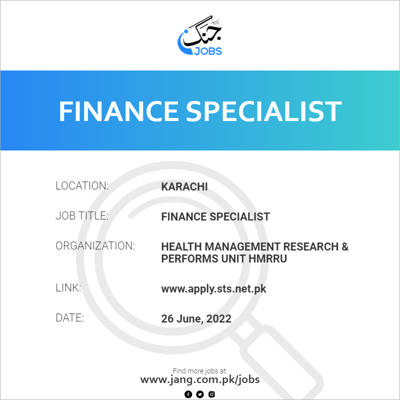 Finance Specialist