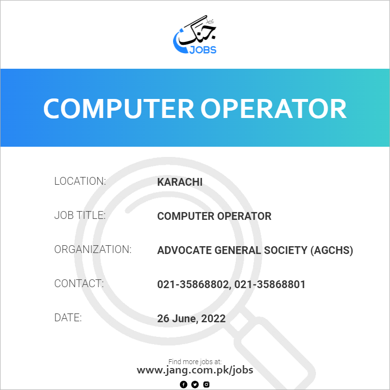 Computer Operator