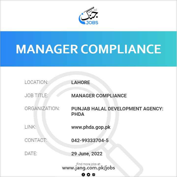 Manager Compliance