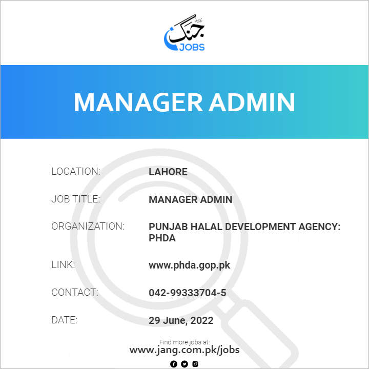 Manager Admin