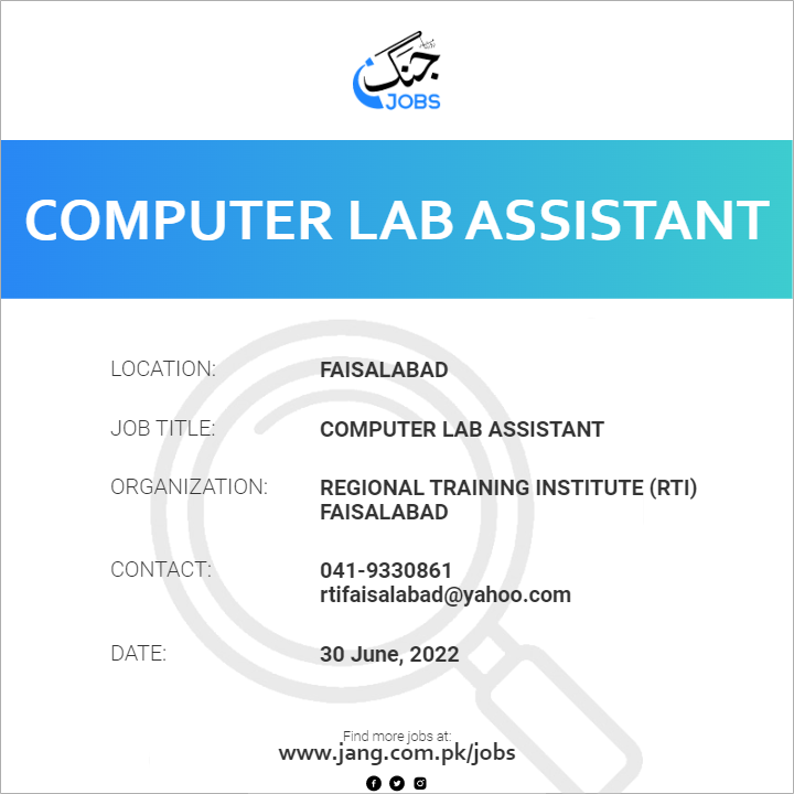 computer-lab-assistant-job-regional-training-institute-rti
