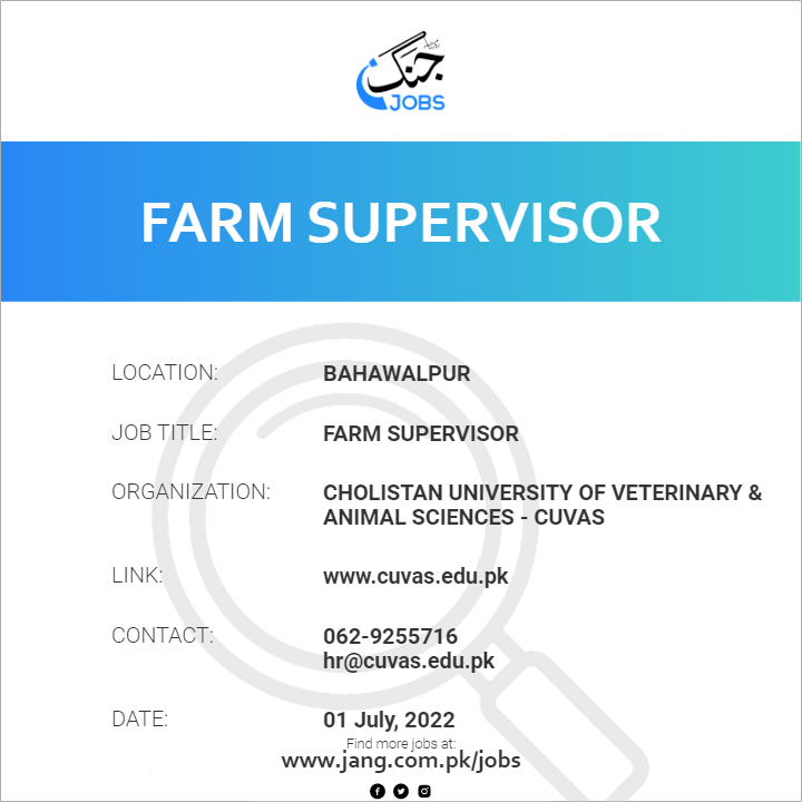 Farm Supervisor