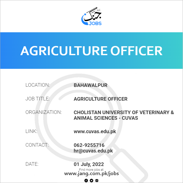 Agriculture Officer
