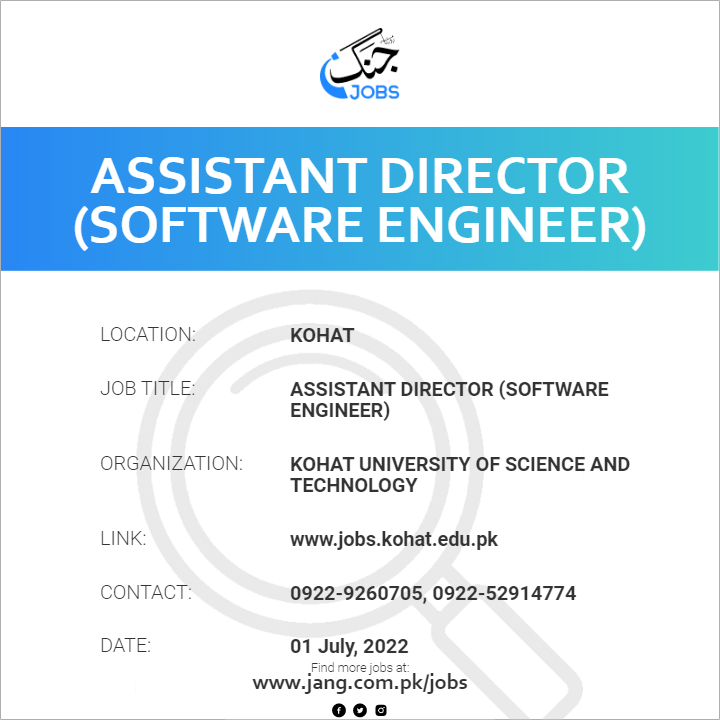 Assistant Director (Software Engineer)