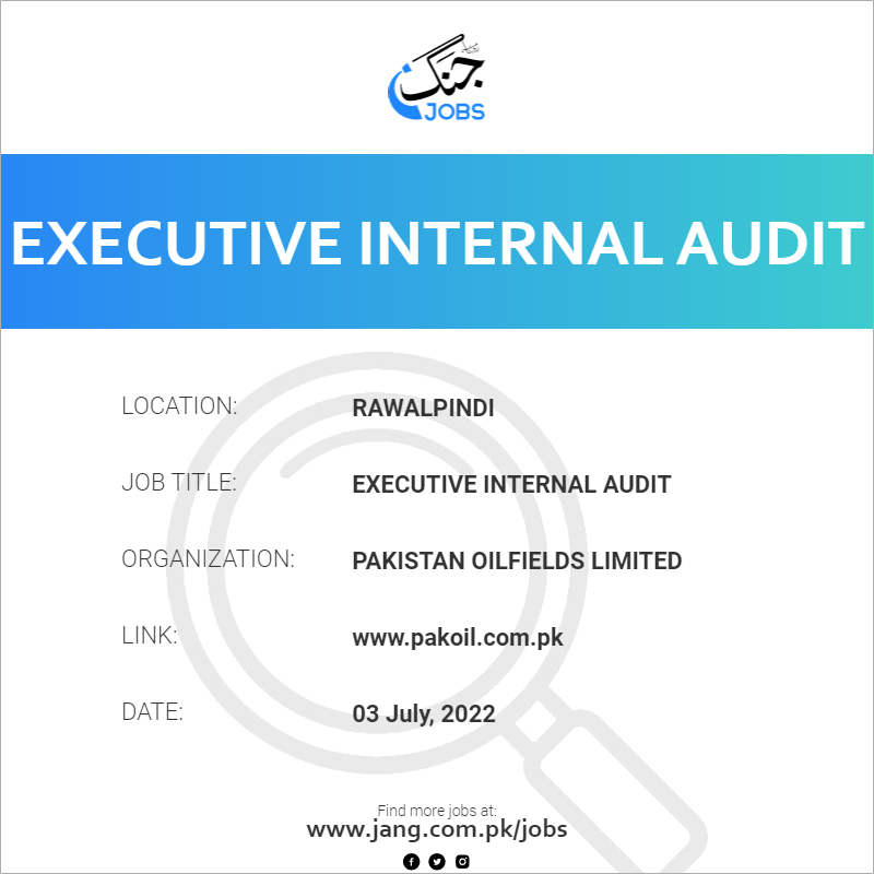 executive-internal-audit-job-pakistan-oilfields-limited-jobs-in