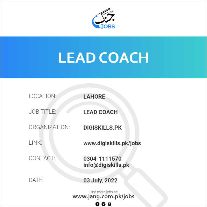 Lead Coach