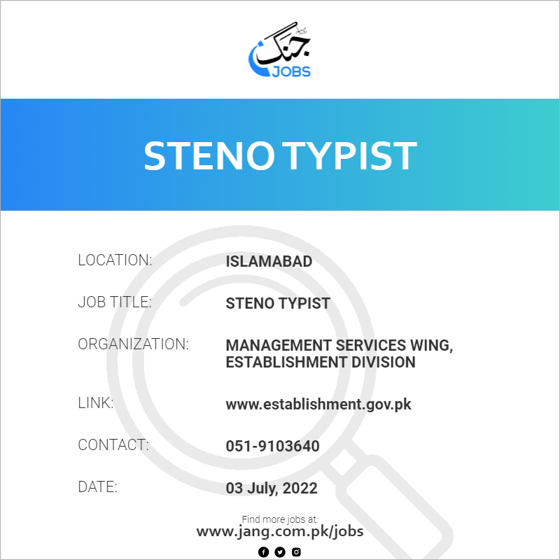 Steno Typist