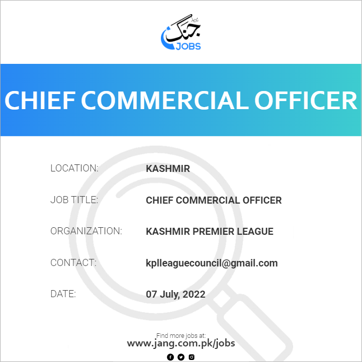 Chief Commercial Officer