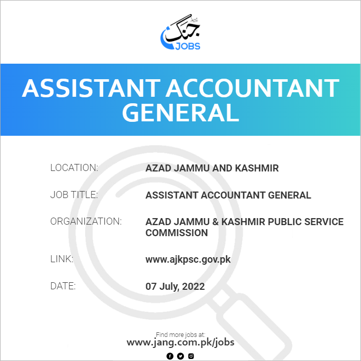 Assistant Accountant General