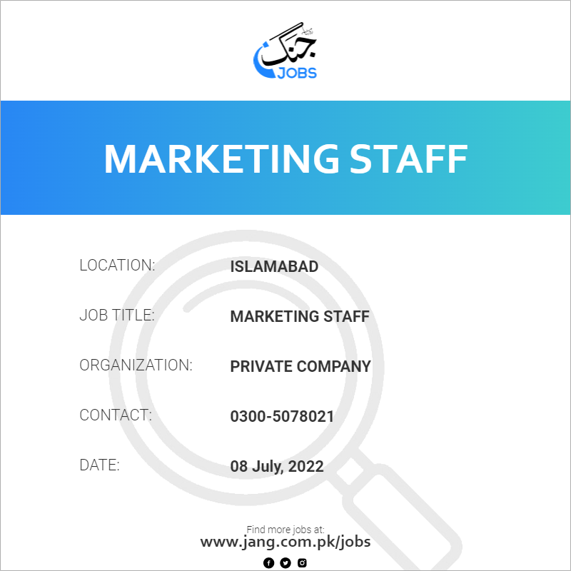 Marketing Staff