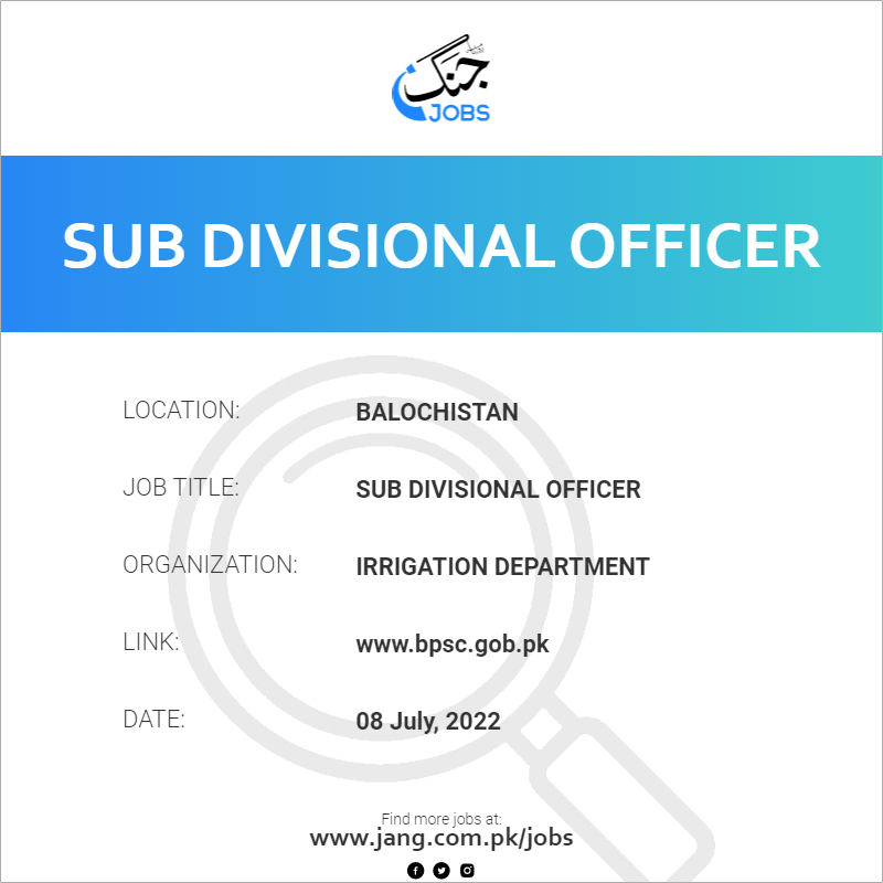 Sub Divisional Officer