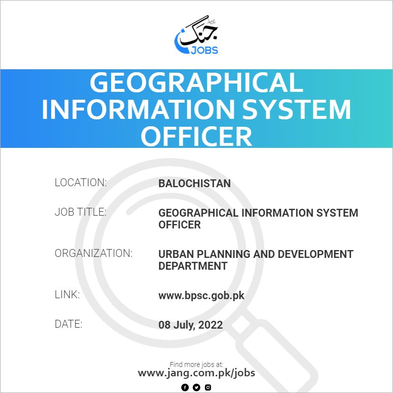 Geographical Information System Officer